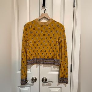Free People sweater, sz S, gold
